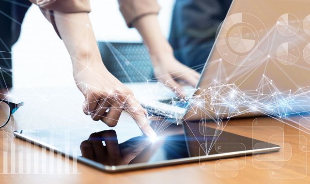 Business and technology concept.